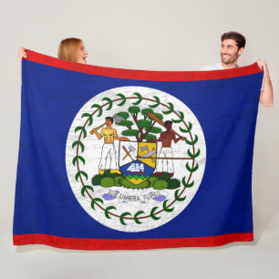 Cobertor De Velo Bandeira de Belize - Uma Tapeçaria do Patrimônio B