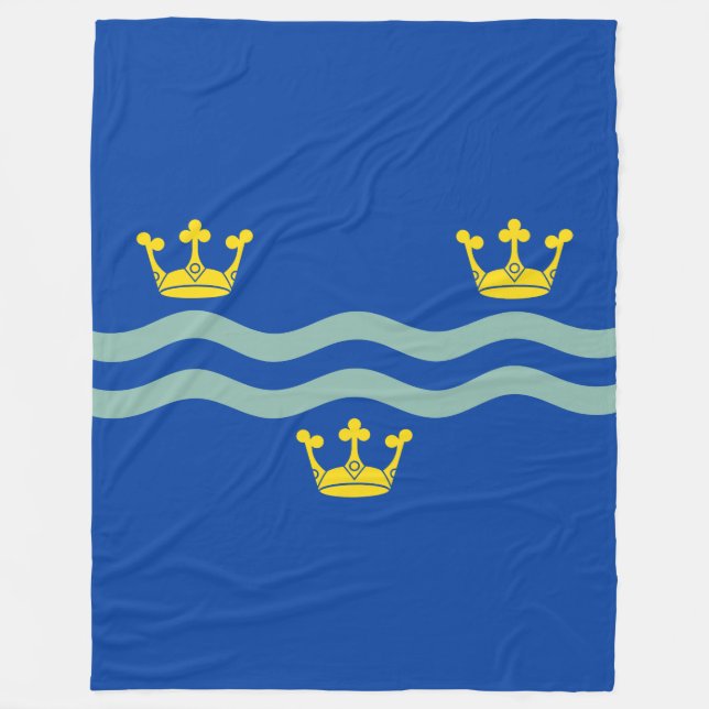 Cobertor De Velo Bandeira de Cambridgeshire Fleece Blanket (Frente)