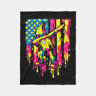 Cobertor De Velo Bandeira de Drip de Banana Engraçada para Crianças