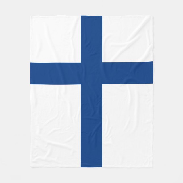 Cobertor De Velo Bandeira de Finlandia (Frente)