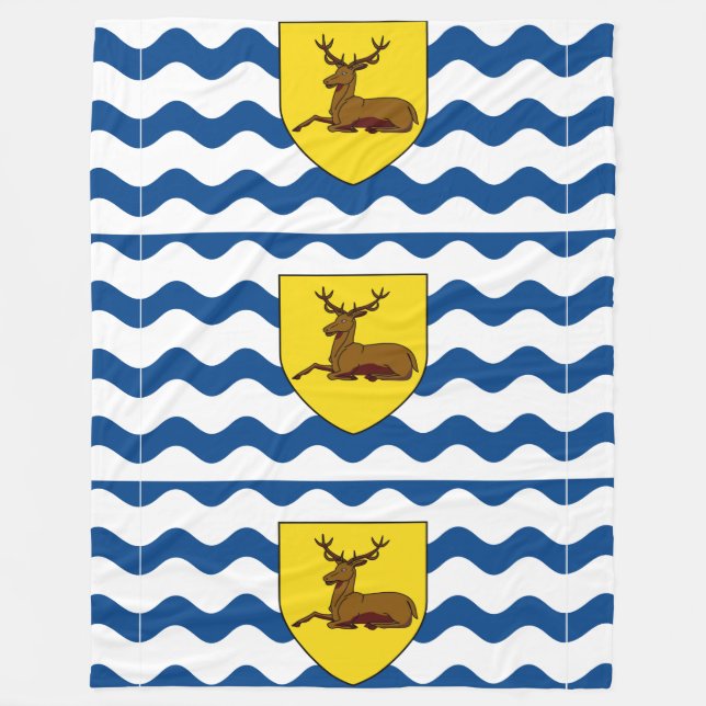 Cobertor De Velo Bandeira de Hertfordshire Fleece Blanket (Frente)