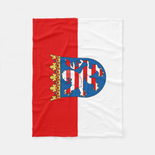 Cobertor De Velo Bandeira de Hesse Fleece Blanket