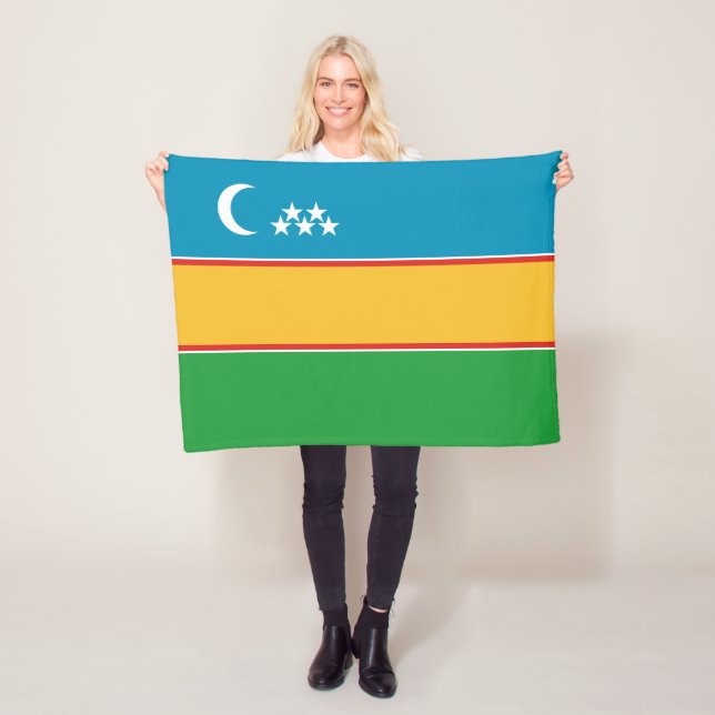 Cobertor De Velo Bandeira de Karakalpakstan (In Situ)