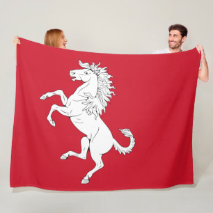 Cobertor De Velo Bandeira de Kent (Cavalo Branco) (Condado de Ingla