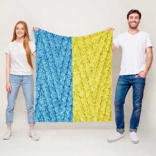 Cobertor De Velo Bandeira de malha da Ucrânia