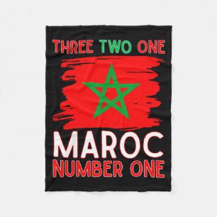 Cobertor De Velo Bandeira de Marrocos Adepto de Futebol Marroquino