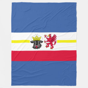 Cobertor De Velo Bandeira de Mecklenburg Fleece Blanket