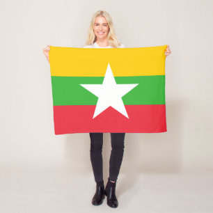Cobertor De Velo Bandeira de Myanmar
