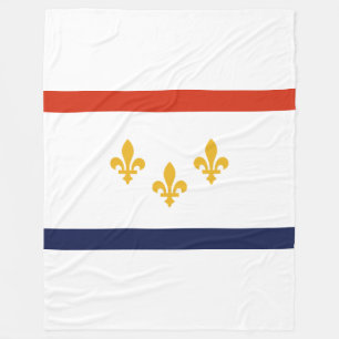 Cobertor De Velo Bandeira de Nova Orleans, Louisiana Fleece Blanket