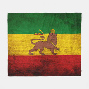 Cobertor De Velo Bandeira de Rastafarian do Grunge do vintage