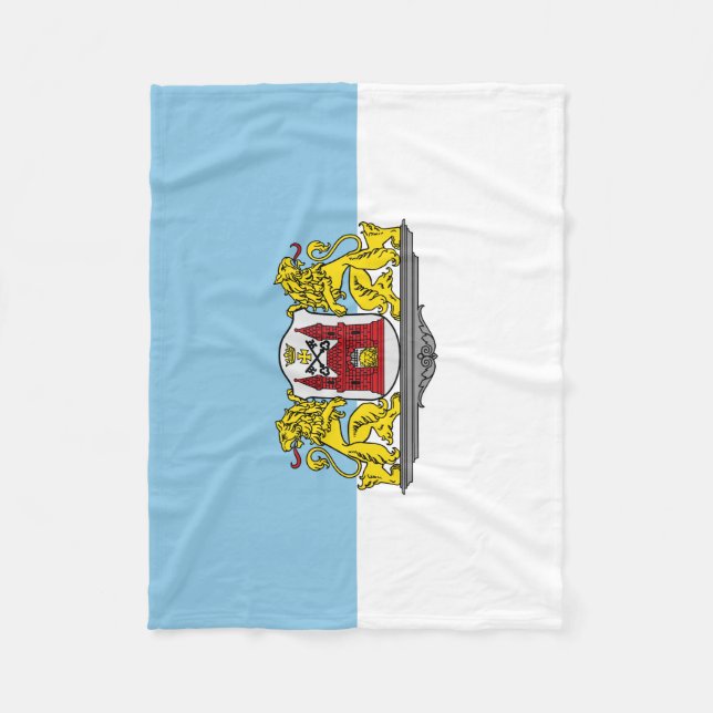 Cobertor De Velo Bandeira de Riga, Letónia Fleece Blanket (Frente)