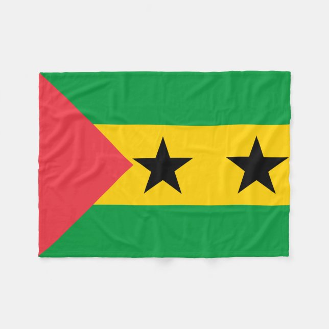 Cobertor De Velo Bandeira de São Tomé e Príncipe (Frente (Horizontal))