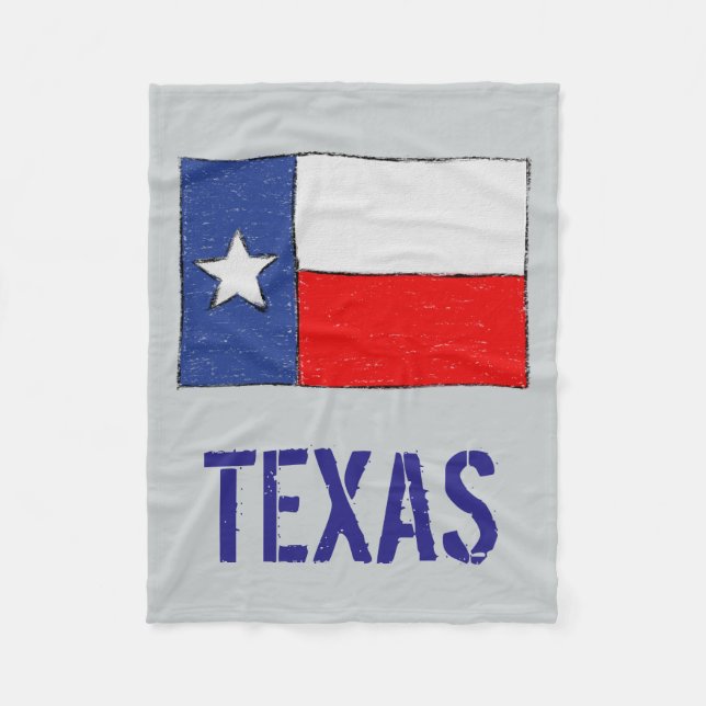 Cobertor De Velo Bandeira de Texas (Frente)