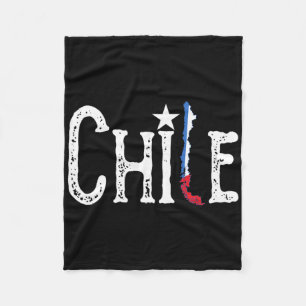 Cobertor De Velo Bandeira do Chile Mapa Dia da Independência Patrió