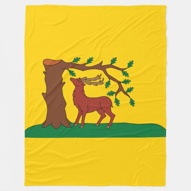 Cobertor De Velo Bandeira do condado histórico de Berkshire Fleece  (Frente)