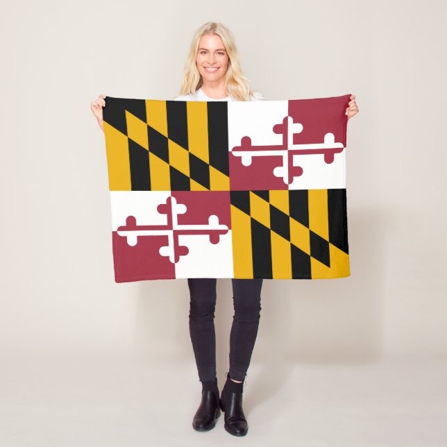Cobertor De Velo Bandeira do Estado de Maryland (In Situ)