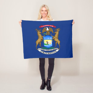 Cobertor De Velo Bandeira do estado de Michigan
