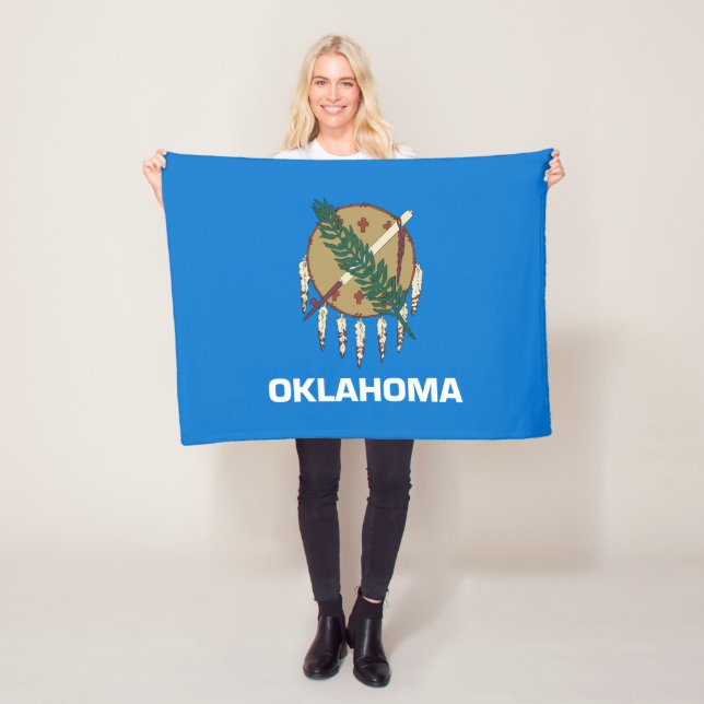 Cobertor De Velo Bandeira do estado de Oklahoma (In Situ)