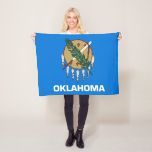 Cobertor De Velo Bandeira do Estado de Oklahoma, EUA