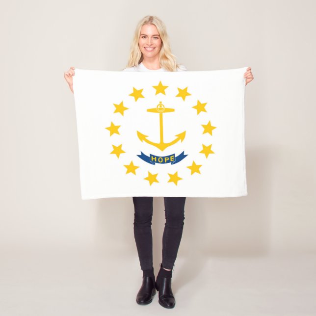 Cobertor De Velo Bandeira do Estado de Rhode Island, EUA (In Situ)