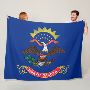 Cobertor De Velo Bandeira do Estado do Dakota do Norte (Dacotan do 