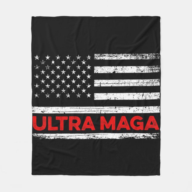 Cobertor De Velo Bandeira do Estado Unidos Ultra Maga (Frente)