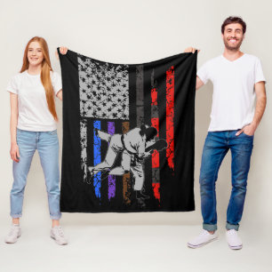 Cobertor De Velo Bandeira do Jiu Jitsu Stars & Stripes Classificam 