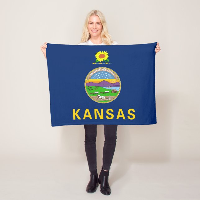 Cobertor De Velo Bandeira do Kansas (In Situ)