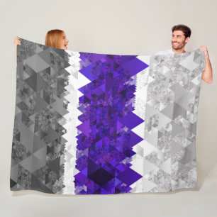 Cobertor De Velo Bandeira do Orgulho Boho Geométrico Mod Retro Grey