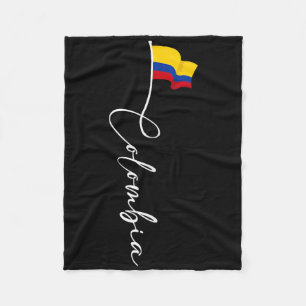 Cobertor De Velo Bandeira do Orgulho da Colômbia Expatriado Naciona