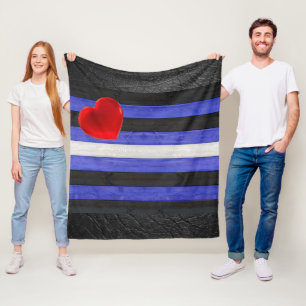 Cobertor De Velo bandeira do orgulho de couro SlipperyJoe's preta a
