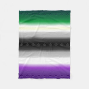 Cobertor De Velo Bandeira do orgulho do inclinação do ás do Aro 