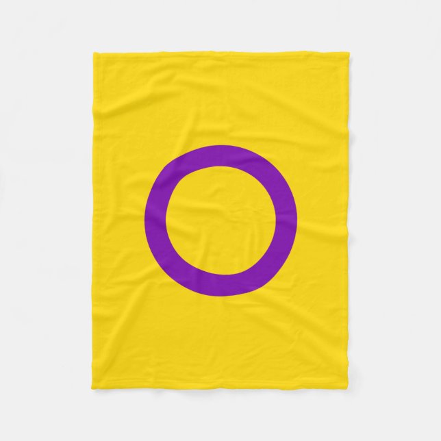 Cobertor De Velo Bandeira do Orgulho Intersexo (Frente)