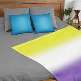 Cobertor De Velo Bandeira do Orgulho Não Binário Gradiente – Bandei