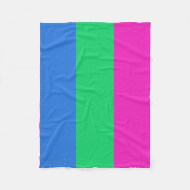 Cobertor De Velo Bandeira do Orgulho Polissexual (Frente)