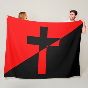 Cobertor De Velo Bandeira do Socialismo e Anarquismo Cristão (Liber