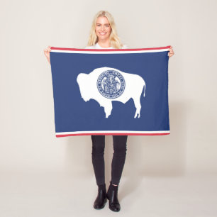 Cobertor De Velo Bandeira do Wyoming, EUA