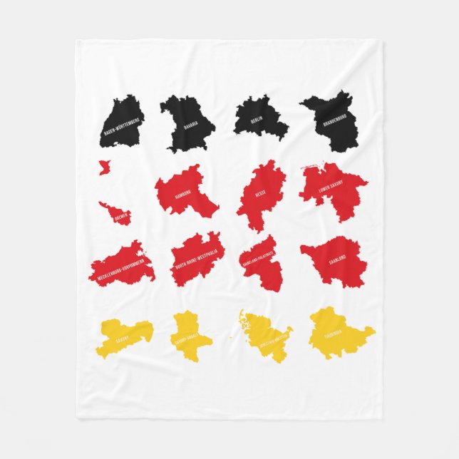 Cobertor De Velo Bandeira dos Estados Alemães (Frente)