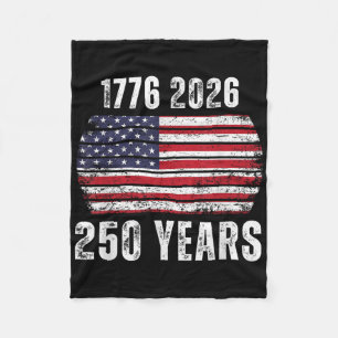 Cobertor De Velo Bandeira dos EUA de 250 anos de América Feliz 250 
