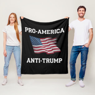 Cobertor De Velo Bandeira EUA Vintage Anti Trump Pro América