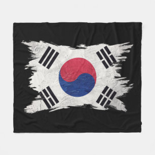 Cobertor De Velo Bandeira Grunge da Coreia do Sul, derrame de Bruxe