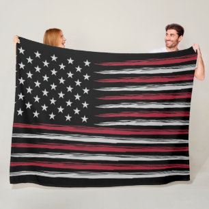 Cobertor De Velo Bandeira Grunge USA