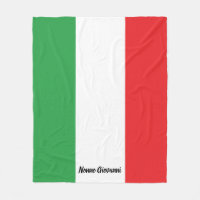 Bandeira italiana negra da família personalizada i