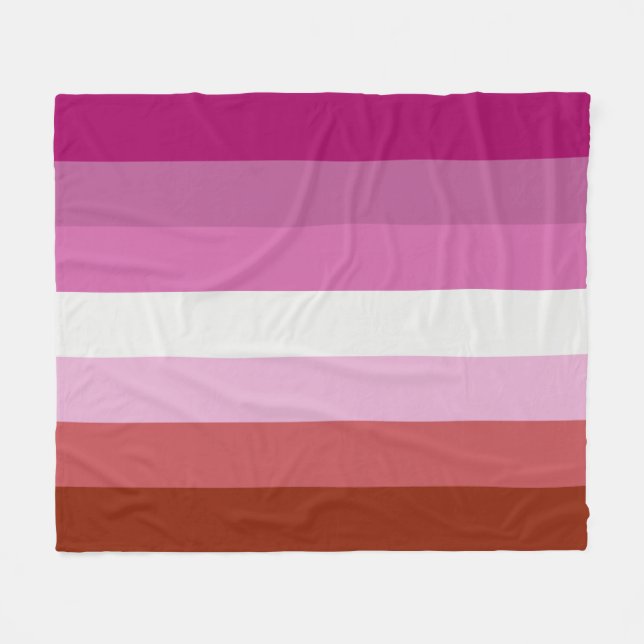 Cobertor De Velo Bandeira Lésbica (Frente (Horizontal))