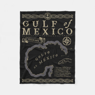 Cobertor De Velo Bandeira Mexicana Do Golfo Do México Est 1550