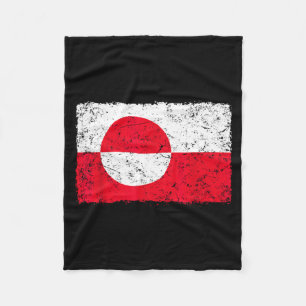 Cobertor De Velo Bandeira Minimalista Vintage da Groenlândia Retro