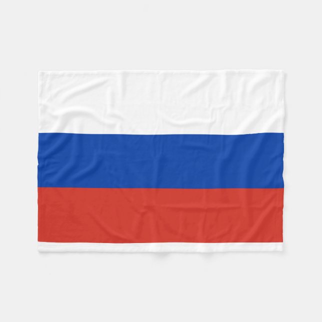 Cobertor De Velo Bandeira nacional do mundo de Rússia (Frente (Horizontal))