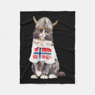Cobertor De Velo Bandeira Norueguesa de Gato da Noruega