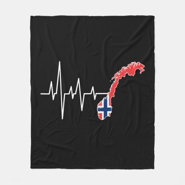 Cobertor De Velo Bandeira norueguesa, Noruega (Frente)