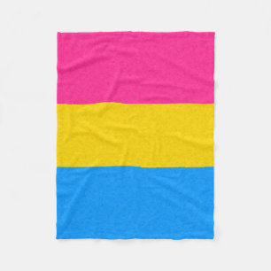 Cobertor De Velo Bandeira Pansexual do orgulho